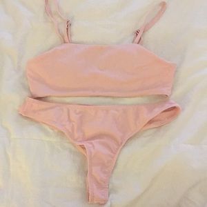 SOLDLight pink NWT thong bikini